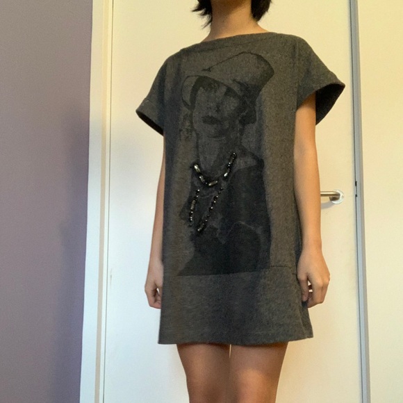 Vintage wool shift dress - Picture 3 of 4